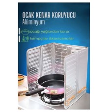 Ocak Kenar Koruyucu Alüminyum Levha - Ev Kamp Karavan Ocak Koruyucu