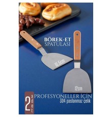 Mutfak Spatulası- Hamur Börek Et Spatulası 10,5 ve 12 cm 2 Lİ SET