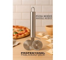 Pizza Kesici Profesyonel Çelik Hamur Ravioli Kesici