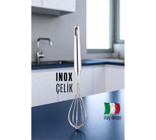 Inox Çelik Çırpıcı Italyan Dizayn