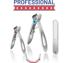 Profesyonel Tırnak Makası Törpü Seti Çelik Özel Kutulu