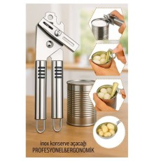 Inox Çelik Konserve Açacağı - Ergonomik ve Profesyonel Kolay Konserve Açıcı
