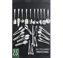 Servis Seti 23 Parça - Profesyonel Paslanmaz Çelik Çeyiz Seti