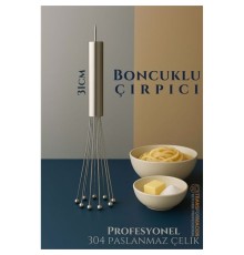 Çelik Misketli Yaylı Çırpıcı 304 Paslanmaz Çelik Makarna Çırpıcı Çırpma Teli