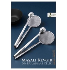 Maşalı Kevgir - Kızartma Maşası - Kızartma Süzgeci Multi 2 ADET