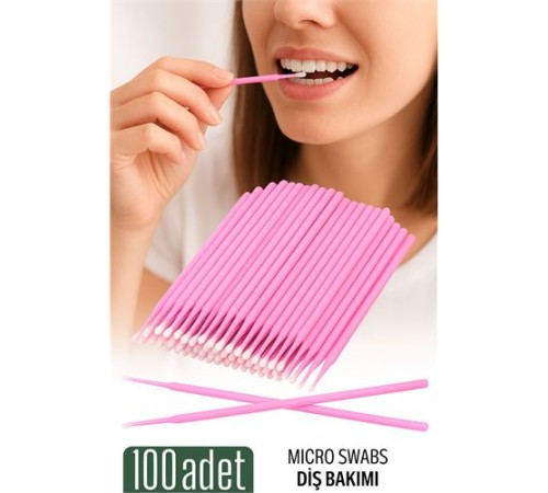 Micro Swab - Diş Bakım Çubuğu - 100 Adet Micro Swab - Diş Bakım Çubuğu - 100 Adet