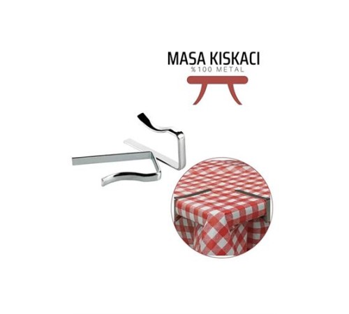 Masa Örtüsü Klipsi - Metal Masa Kelepçesi Masa Örtüsü Sabitleyici 4 ADET