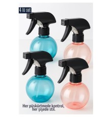 Boş Sprey Şişe 4 x 250 ml 4 ADET 250 ml Renkli Sprey Şişe – 4’lü Çok Amaçlı Set