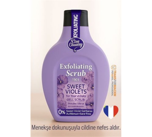 Sweet Violets Vücut Peelingi 500 ml - Peeling Jel – 1903 Serisi, 0% Sülfat Vücut Scrubı
