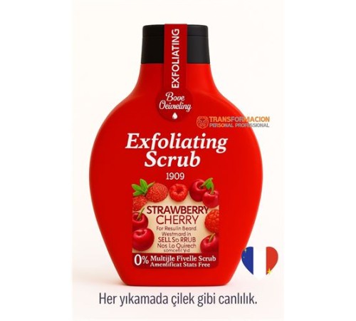 Çilek & Kiraz Özlü Peeling Jel Peeling Jel Scrub 500 ml