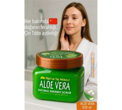 Profesyonel AloeVera Doğal Peeling - Tüm Vücut Scrub 600 ml