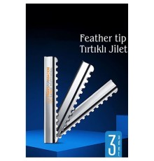 Feather Tip Tırtıklı Ustura Jileti 3 Adet