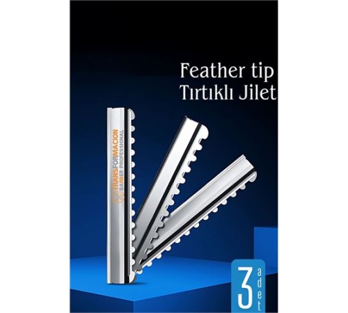 Feather Tip Tırtıklı Ustura Jileti 3 Adet