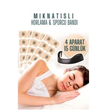 Manyetik Burun Bandı - Sporcu Burun Bandı - Horlama Önleyici Azaltıcı - 4 Farklı Boyut