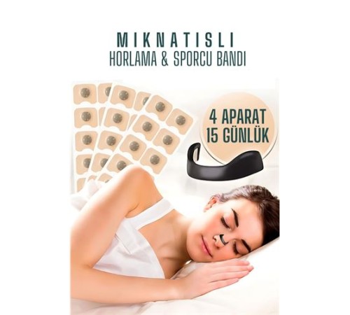 Manyetik Burun Bandı - Sporcu Burun Bandı - Horlama Önleyici Azaltıcı - 4 Farklı Boyut