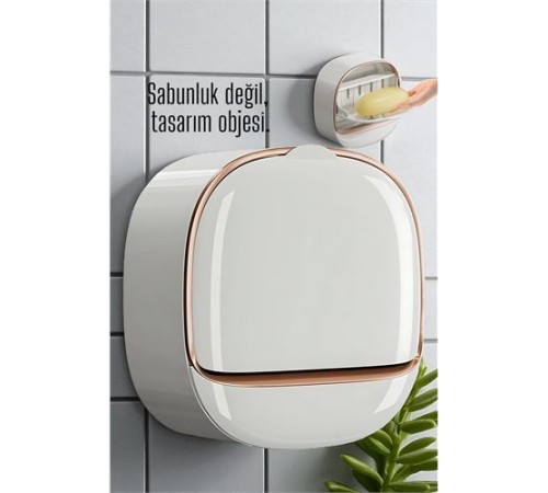 Tasarım Obje Sabunluk - Kendinden Yapışkanlı Sabunluk