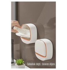 Tasarım Obje 2 Lİ Sabunluk - Kendinden Yapışkanlı Sabunluk