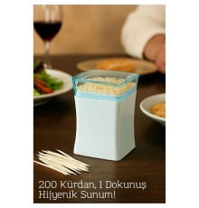 200’lü Pratik Kutulu Kürdanlık – Hijyenik Dağıtım Mekanizmalı | Şık ve Pratik Kürdan Kutusu