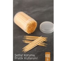 400’lü Kapaklı Kürdanlık – Doğal Ahşap Kürdan | Hijyenik Sunum ve Pratik Kullanım