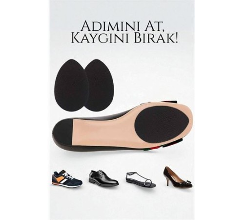 Ayakkabı Tabanına Yapışan Kaydırmaz Ped - Düşme Önleyici, Kendinden Yapışkanlı | Topuklu, Kösele ve Spor Uyumlu