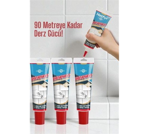 Beyaz Derz Dolgu Macunu Fayans Arası Temizlik ve Yenileme Çözümü 90 Metre