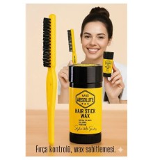 Topuz Fırçası Stick Wax Seti Profesyonel Saç Topuz Seti