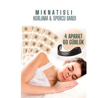 Manyetik Burun Bandı - 2 AYLIK Sporcu Burun Bandı - Horlama Önleyici Azaltıcı - 4 Farklı Boyut