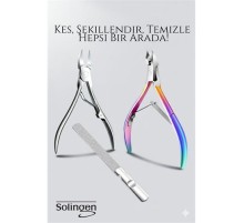 3’lü Paslanmaz Manikür Seti – Tırnak Makası, Et Pens, Kavisli Makas | Evde Profesyonel Bakım