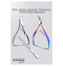 3’lü Paslanmaz Manikür Seti – Tırnak Makası, Et Pens, Kavisli Makas | Evde Profesyonel Bakım