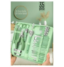 35 Parçalı Profesyonel Manikür Pedikür Seti – Bakım Çantası | Evde Profesyonel Tırnak Bakımı