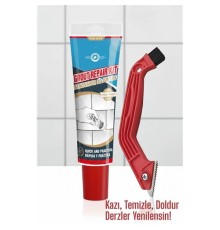 Derz Dolgu Macunu + Çelik Uçlu Derz Kazıyıcı Set | Fayans Arası Temizlik ve Yenileme Çözümü