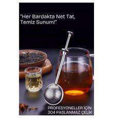 Bitki Çayı Süzgeci –Çay Demleme Aparatı  Profesyonel 304 Paslanmaz Çelik