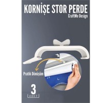 3 lü Kornişe Stor Perde Dönüştürücü – Perde Rayınızla Stor Perdeyi Buluşturmanın En Pratik Yolu