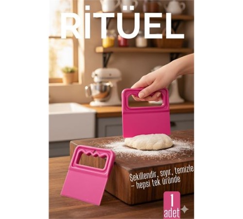 Hamur Kesici Kazıyıcı ve Spatula  - Esnek Yapı ile Unlu Mamul Hazırlığı İçin Pratik Yardımcı