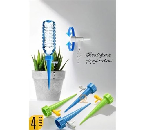 Çiçek Damlama Sulama Aparatı 4 Adet