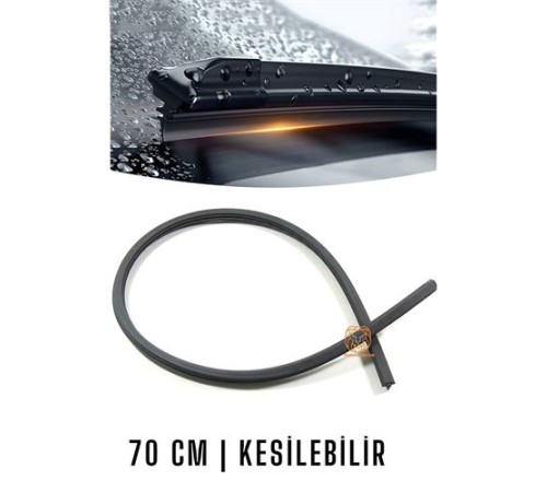 Kesilebilir 70 cm Silecek Lastiği 1 adet