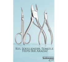 3’lü Paslanmaz Manikür Seti – Tırnak Makası, Et Pens, Kavisli Makas | Evde Profesyonel Bakım