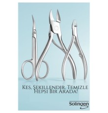 3’lü Paslanmaz Manikür Seti – Tırnak Makası, Et Pens, Kavisli Makas | Evde Profesyonel Bakım