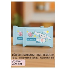 Dies Islak Mendil -RO Saf Su & Dokunmamış Kumaşlı, 20 Yaprak Temizlik Keyfi   MAVİ