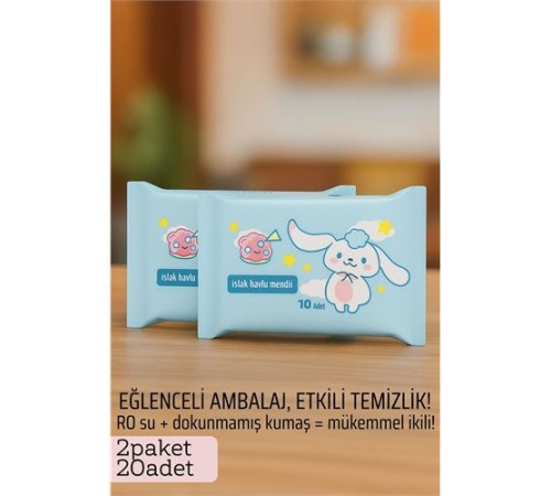 Dies Islak Mendil -RO Saf Su & Dokunmamış Kumaşlı, 20 Yaprak Temizlik Keyfi   MAVİ