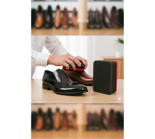 Ayakkabı ve Deri Parlatıcı Sünger – Kompakt Boy, Anında Parlaklık