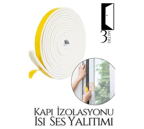 Kapılar Için 4 Mevsim 3 Metre Ses Isı Yalıtım Sünger Bant