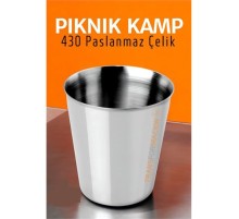 Paslanmaz Çelik Bardak – Kamp, Piknik ve Mutfak İçin Dayanıklı Metal Bardak 719313