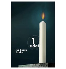 Klasik Mum1 Adet - Kokusuz Mum