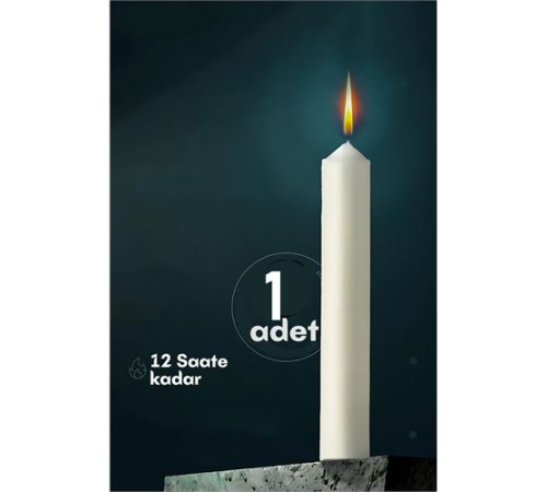 Klasik Mum1 Adet - Kokusuz Mum
