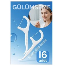 Kürdanlı Diş Ipi 16’lı Paket, Pratik ve Hijyenik Ağız Bakım Aracı