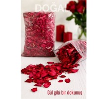 Doğal Kurutulmuş Gül Yaprakları – Dekoratif, Aromatik ve Romantik Kullanım İçin 70g Paket