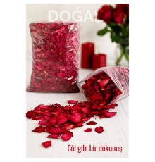 Doğal Kurutulmuş Gül Yaprakları – Dekoratif, Aromatik ve Romantik Kullanım İçin 70g Paket