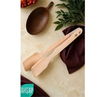 Ahşap Maşa Ahşap Doğal Gürgen Ağacı