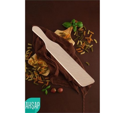 Ahşap Bisleç Çevirgeç Doğal Gürgen Ağacı